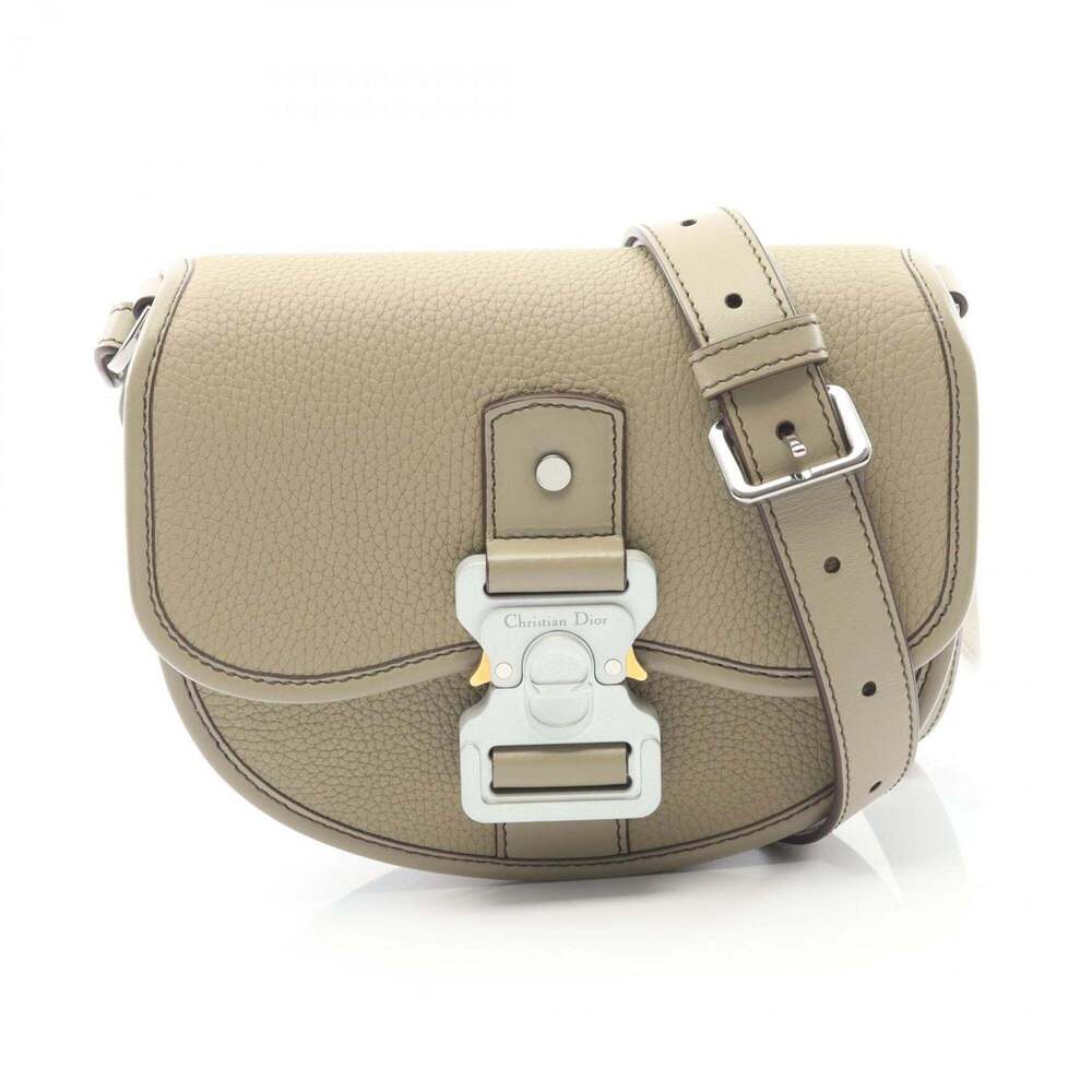 CHRISTIAN DIOR Cream Leather Shoulder Bag - Picture 1 of 6